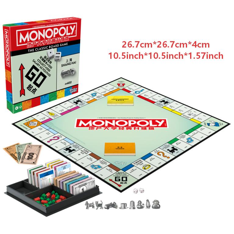 Hasbro Game Monopoly - ハスブロ モノポリー ボードゲーム 2～6人用/対象年齢8歳以上/8つのトークン付き不動産取引ゲーム/家族向けの象徴的なモノポリートークン