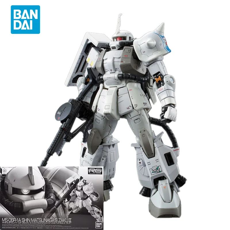Bandai Model Gundam Rg - バンダイオリジナルガンダムアニメモデル RG 1/144 MS-06R-1A シン・マツナガのザクⅡアクションフィギュア組立モデル PB