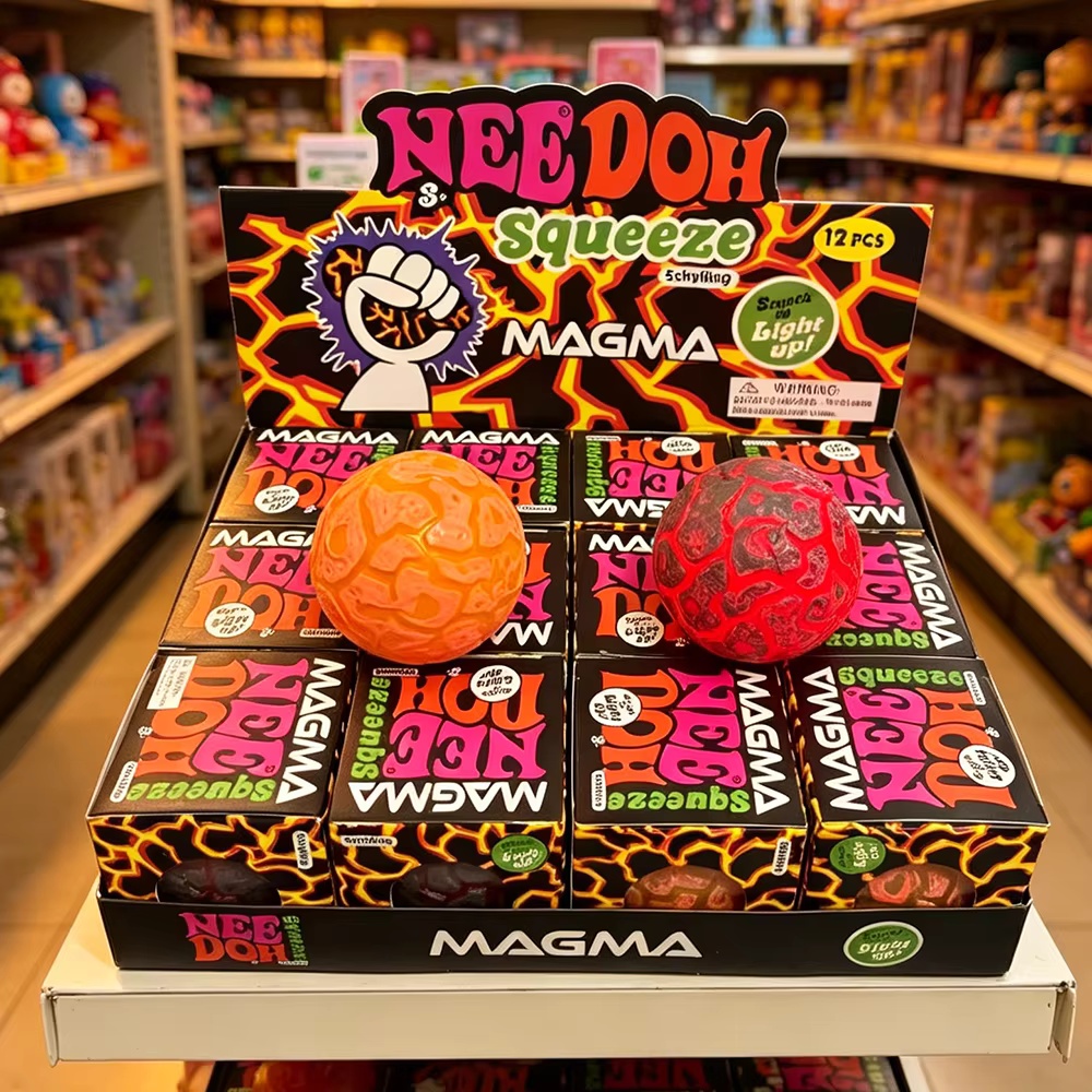 新製品 NeeDoh グリッターマグマボール クランチクラン - Fidget Cube Original のレビューと価格