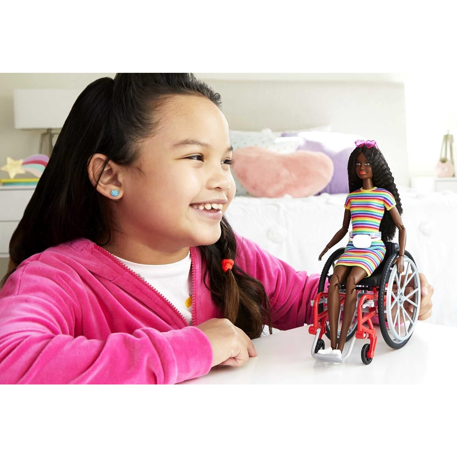 オリジナルマテルバービーファッショニスタ人形車椅子スロープ圧 - Mattel Toy Barbie のレビューと価格