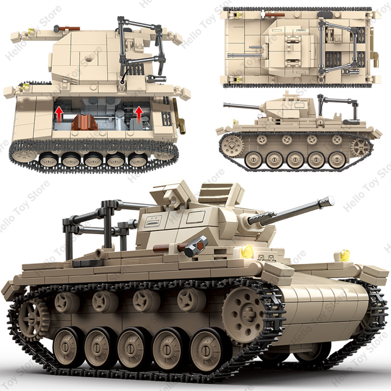 軍事ドイツ軍クラシックモデル No.2 C タイプ砲兵観測パ - Lego Minifigure Holder のレビューと価格