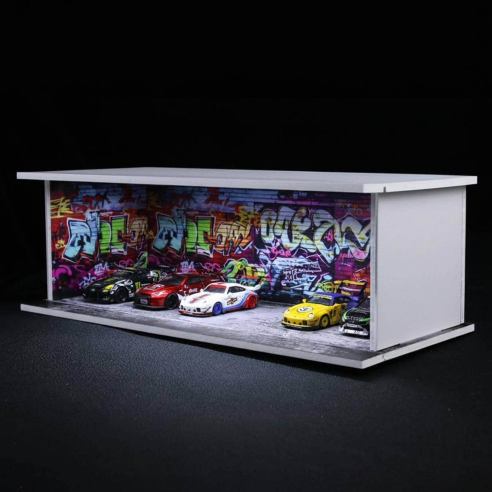 グラフィティ駐車場ガレージディスプレイギフトアイデア 1:6 - Display Case Acrylic のレビューと価格