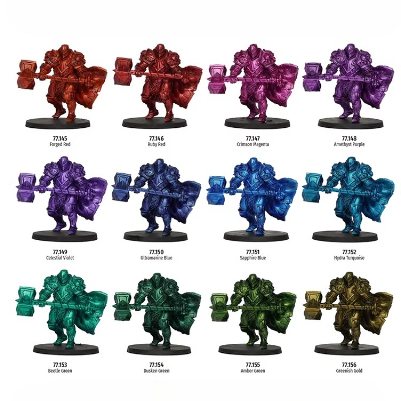 4 色 x 18ML リアルメタリックペイントセット水性ゲー - Tamiya Model Paint Set のレビューと価格
