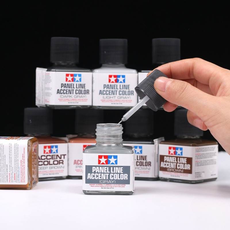 タミヤパネルラインアクセントカラー 40 ミリリットルエナメ - Tamiya Model Paint Set のレビューと価格