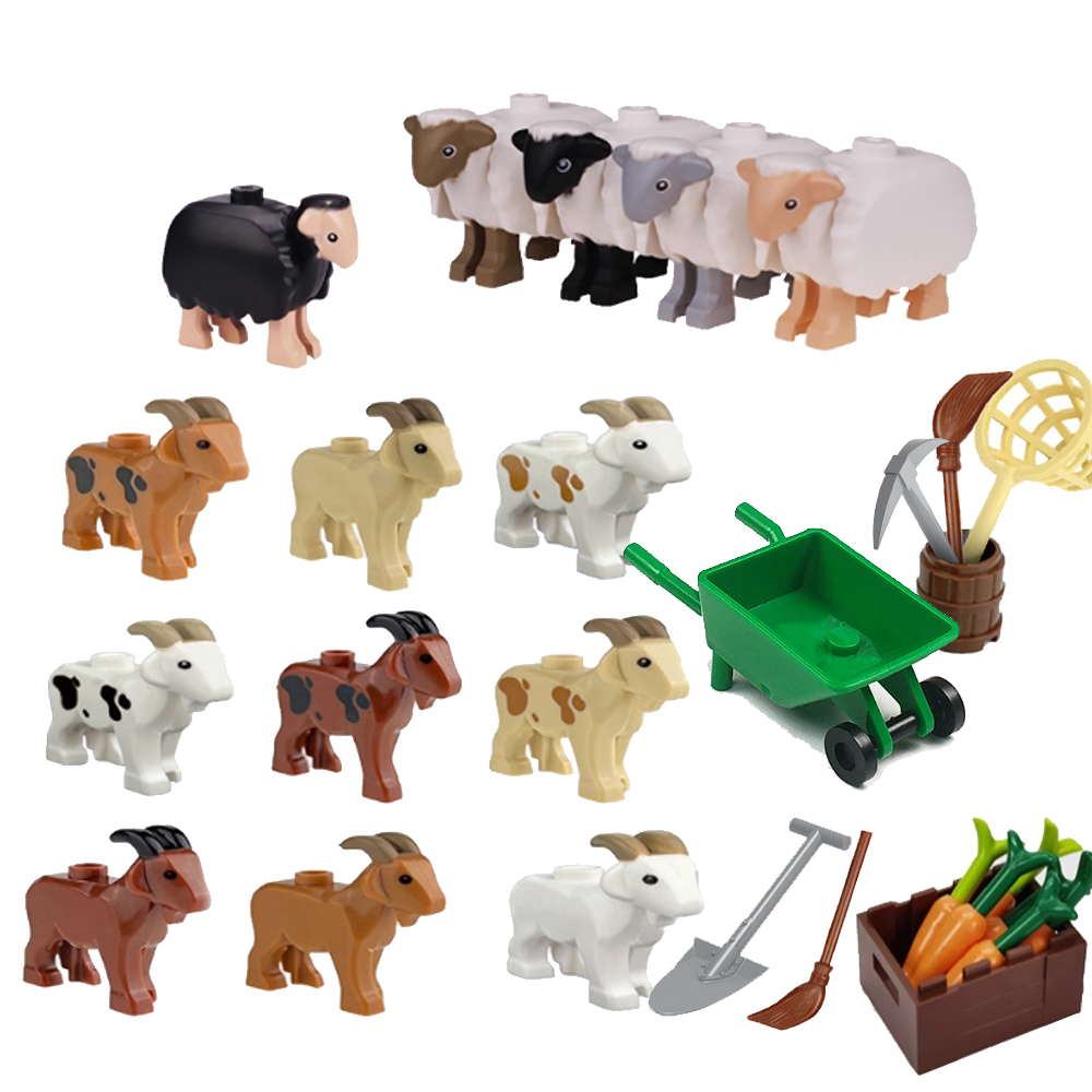 MOC 都市動物ビルディングブロックヤギ象クマワニトカゲ虎ヒ - Lego Set Creator のレビューと価格