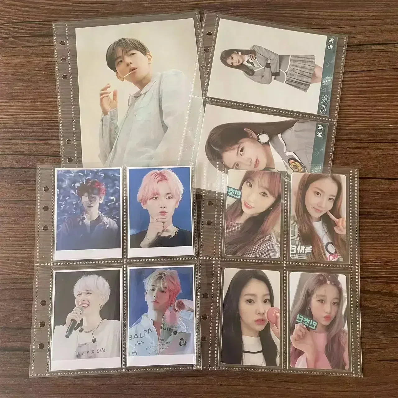 1-4グリッド透明フォトカードバインダーインナーページ、多ポ - Trading Card Binder のレビューと価格