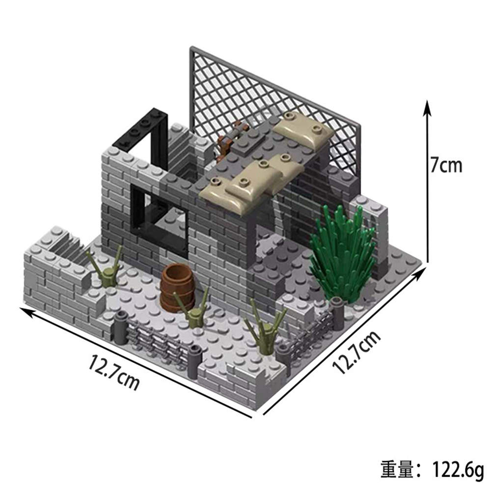 軍事陸軍兵士第二次世界大戦軍事基地監視塔衛兵モデル組み立てビ - Lego Minifigure Holder のレビューと価格