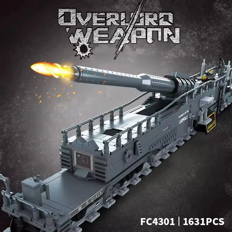 ミリタリー K5 レオポルド列車銃ビルディングブロック WW - Lego Minifigure Holder のレビューと価格