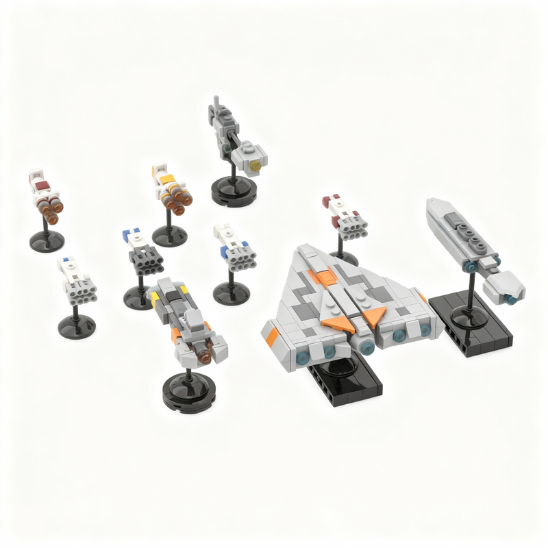414 個 MOC スターバトルミディスケール反乱軍支援船モ - Lego Minifigure Holder のレビューと価格