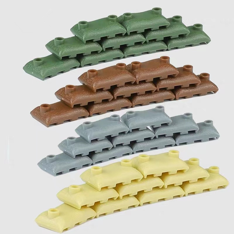 50個入り MOCミリタリーサンドバッグ ビルディングブロッ - Lego Minifigure Holder のレビューと価格