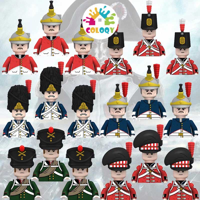 ナポレオン戦争兵士ビルディングブロック第二次世界大戦ミニ人形 - Lego Minifigure Holder のレビューと価格