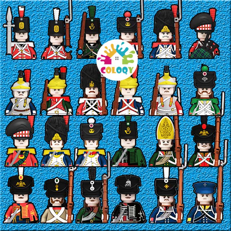 ナポレオン戦争兵士ビルディングブロック第二次世界大戦ミニ人形 - Lego Minifigure Holder のレビューと価格