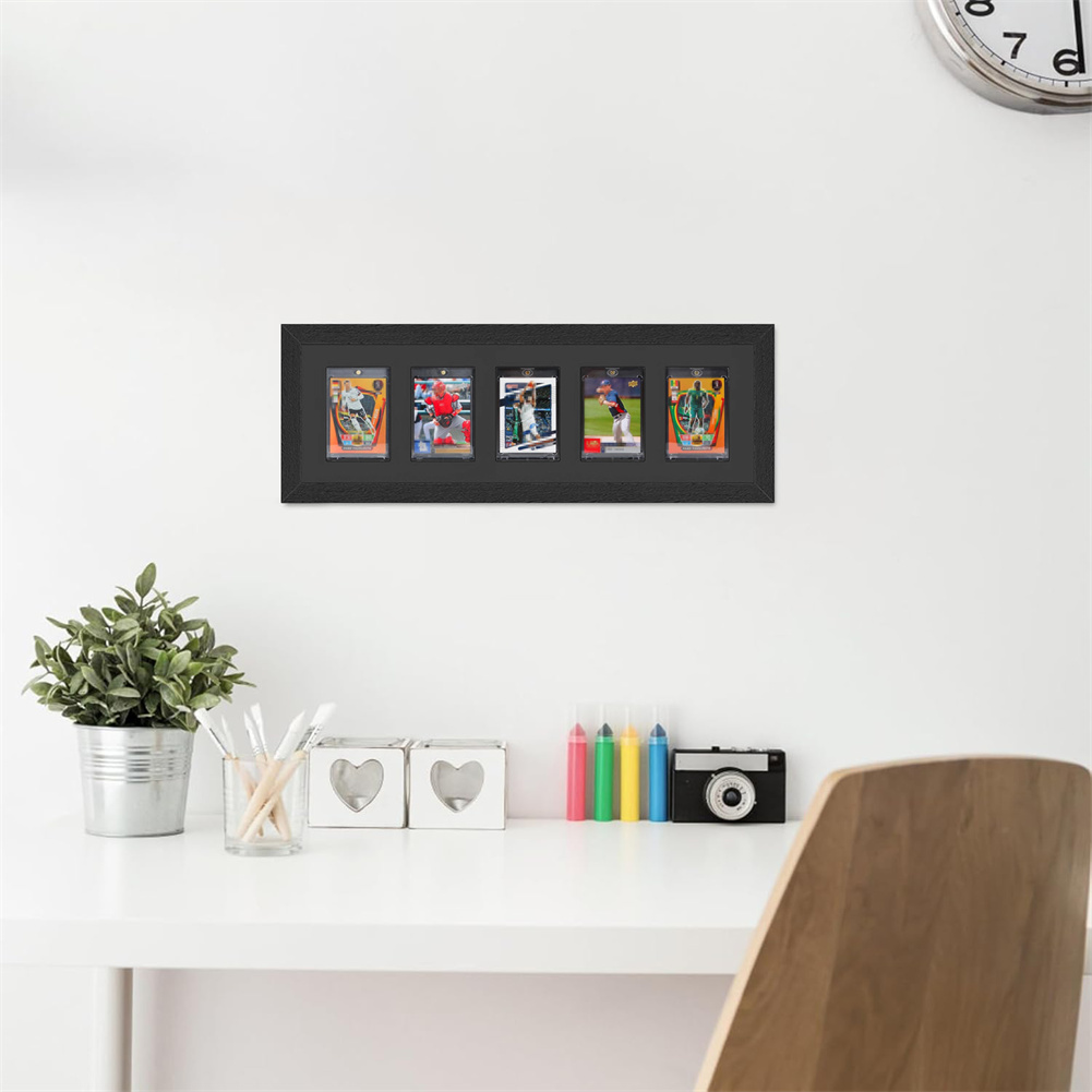 3-9グリッド木製スポーツカードディスプレイケースフレームカ - Graded Card Display のレビューと価格