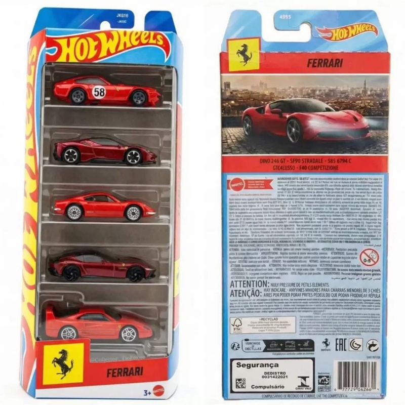 2026年 5個セット ホットウィール フェラーリ SF90 - Hot Wheels Car Track Sets のレビューと価格